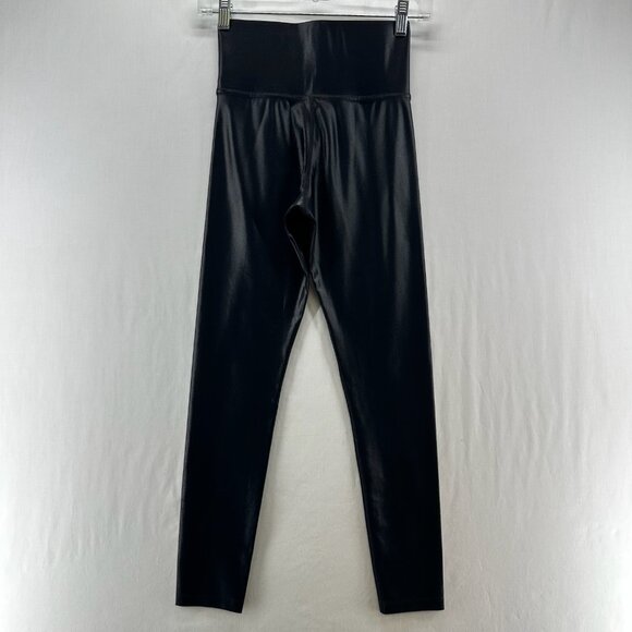 Carbon Pants - Carbon 38 High Rise Full-length Leggings Sz XS Wide Waistband Takara Shine Black